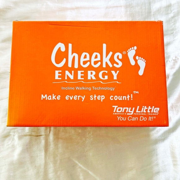 TRAINERS, TONY LITTLE CHEEKS ENERGY, LADIES SZ 8.5B, TANGERINE, FABRIC, RUBBER - Picture 2 of 7